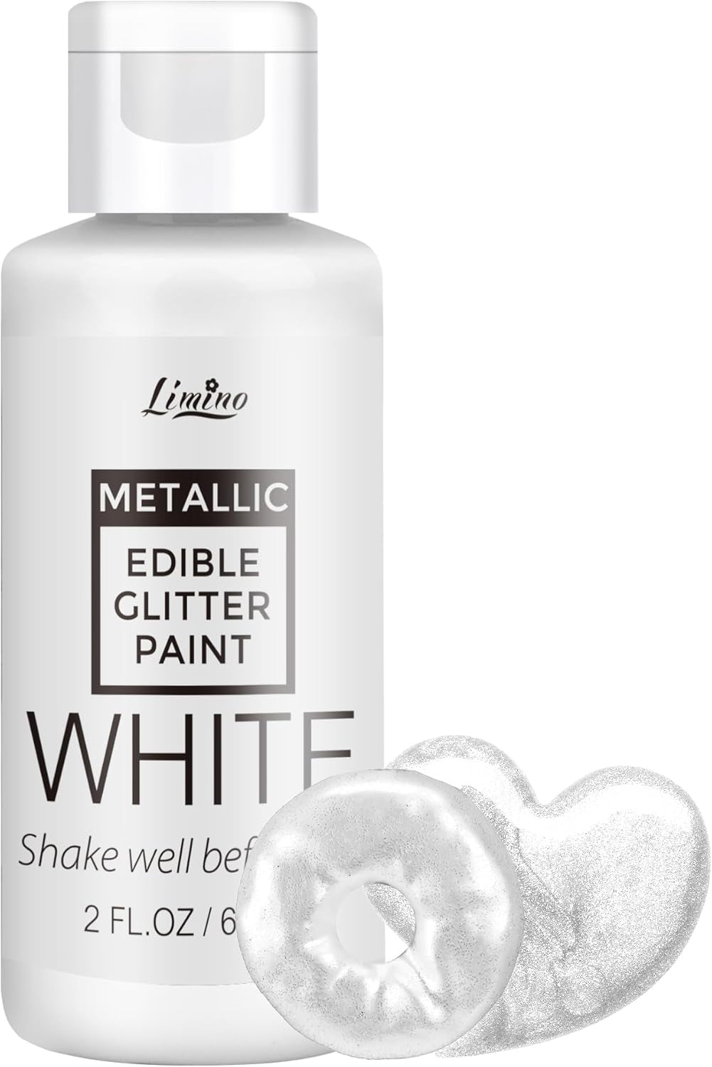 Flüssiger essbarer Glitzer – 6 Metallic-Farben, flüssiges essbares Glitzerpulver zum Dekorieren von Kuchen, Backen, Macarons – metallische Lebensmittelfarbe, Glitzerfarben für Kekse, Fondant, Kuchen, Muffins