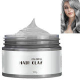 Natürliche Haarfärbecreme, Silbergrau, sofortige Haarfarbe, Wachs, temporäre Frisur, graue Farbe, natürliches Haar, Silbergrau, 100 ml, Naty Shop Haarfärbemittel, Standardtitel