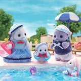 Sylvanian Families – 5759 Robbenfamilie, Tierfigur, detailliertes Spielzeug für Kinder ab 3 Jahren, Naty Shop Dolls