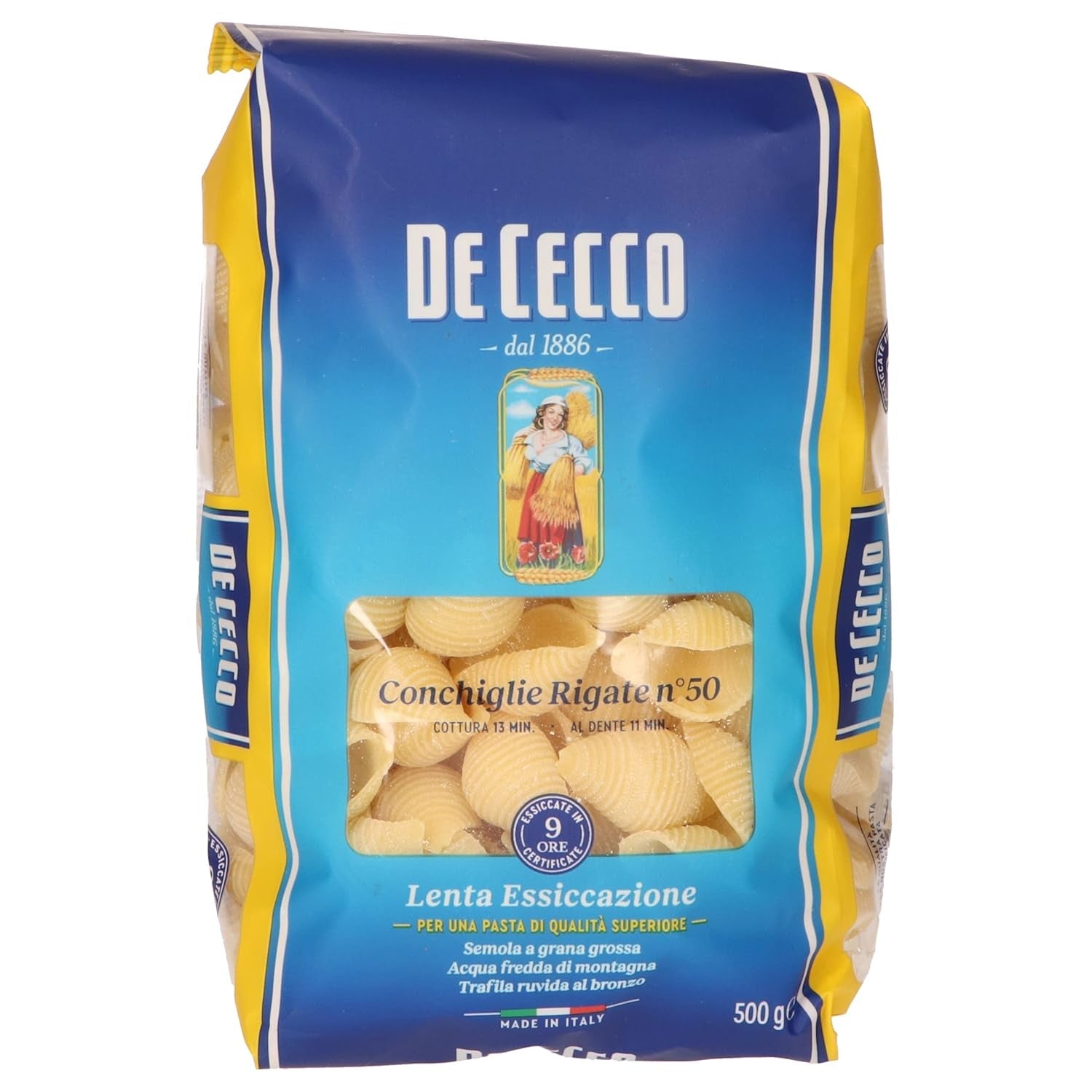 Conchiglie Rigate, 500 g (1er Pack)