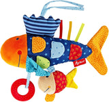 SIGIKID 40104 Active Fish Baby Activity PlayQ Spielzeug für Kinder Mädchen und Jungen empfohlen ab 3 Monaten Mehrfarbig Babyspielzeug Naty Shop Mehrfarbig/Fisch