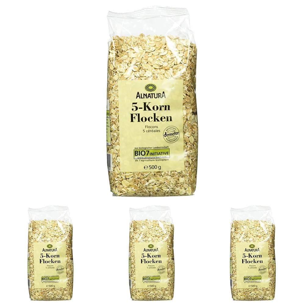 Bio-Flocken aus 5 Getreidesorten, 500 g