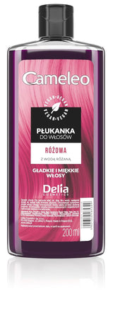 Cameleo – Rose Water Pink Hair Tonic, kein Gelbstich, semi-permanente Haarfarbe – für blondes und graues Haar – Farbe und Pflege – frei von Parabenen | 200 ml Naty Shop Haarfärbemittel Neue Version – Pink 200 ml (1 Packung)