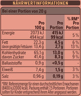 Leichte, knusprige Zimtflocken und knusprige Mandeln von Nestlé, überzogen mit einer zartschmelzenden weißen Glasur und Zimtgeschmack, 4er-Packung (je 2 x 75 g)
