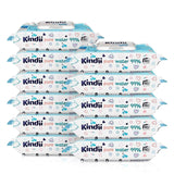 Kindii Feuchttücher Für Babies Und Kinder Pure Water 99% - 99%ige Zusammensetzung Auf Wasserbasis - Allantoin - Unparfümiert - Dermatologisch Getestet - Für Empfindliche Haut - 720 Stück - 12X60 Stück Naty Shop
