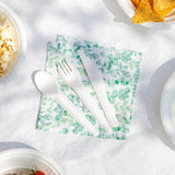 Talking Tables Table Kind Einwegservietten, weiche Papierservietten, grüne Blätter, für Hochzeit oder den täglichen Gebrauch, umweltfreundlich, kompostierbar, recycelbar, hergestellt in EU 2