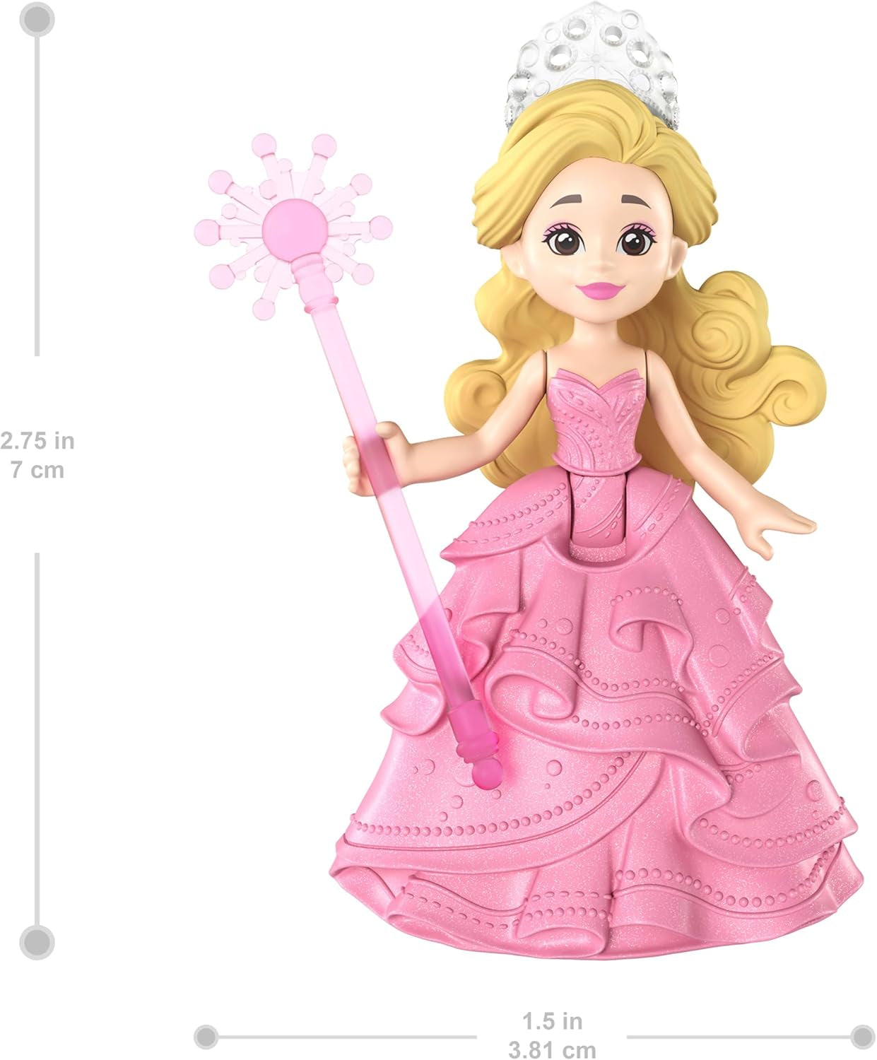 Mattel Universal Pictures Evil Glinda Floating Bubble, von einem vertrauten Film inspiriertes Glinda-Minipuppen- und Fahrzeug-Spielset, JFM25, [Mehrfarbig]