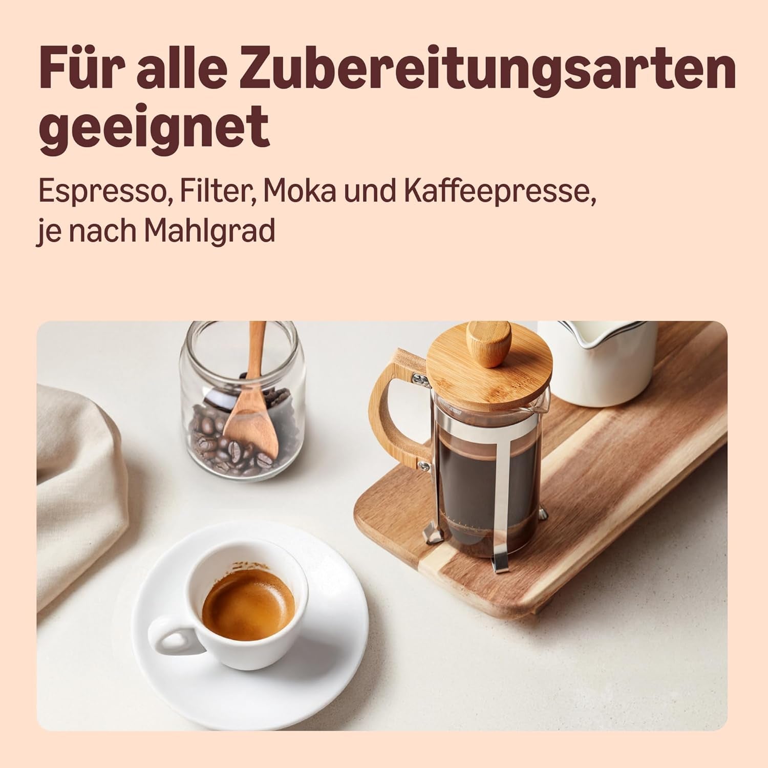 von Amazon Espresso Crema Röstkaffee Ganze Bohnen, 1 kg (2 Packungen à 500 g), Rainforest Alliance-Zertifizierung