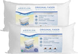 Mediflow 5201 Original-Wasserkissen im Doppelpack, 40 x 80 cm, Weiß, 2 Stück (1 Packung), Naty Shop Standard-Kissen, Standardtitel