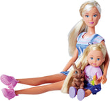 Simba Steffi Love Rabbit Family 12 cm 29 cm Hasenkäfig-Spielpuppe und Puppe mit zwei Kaninchen, ab 3 Jahren