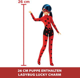 Bandai – Miraculous Ladybug – Miraculous Switch’n Go Scooter + 26 cm große Gelenkpuppe Ladybug Lucky Charm – P50668