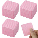 300 Stück Nagellackentferner Pads, Fusselfreie Nägel Wattepads Für Nägel Nagellackentferner Fusselfreie Nageltücher Reiniger Gelnägel - Rosa