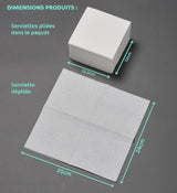 - Tex Touch Papierservietten - Rosa Farbe - Fsc®-zertifizierte Servietten - Recycelbar und biologisch abbaubar - Packung mit 50 rosa Servietten, Größe 24 x 24 cm