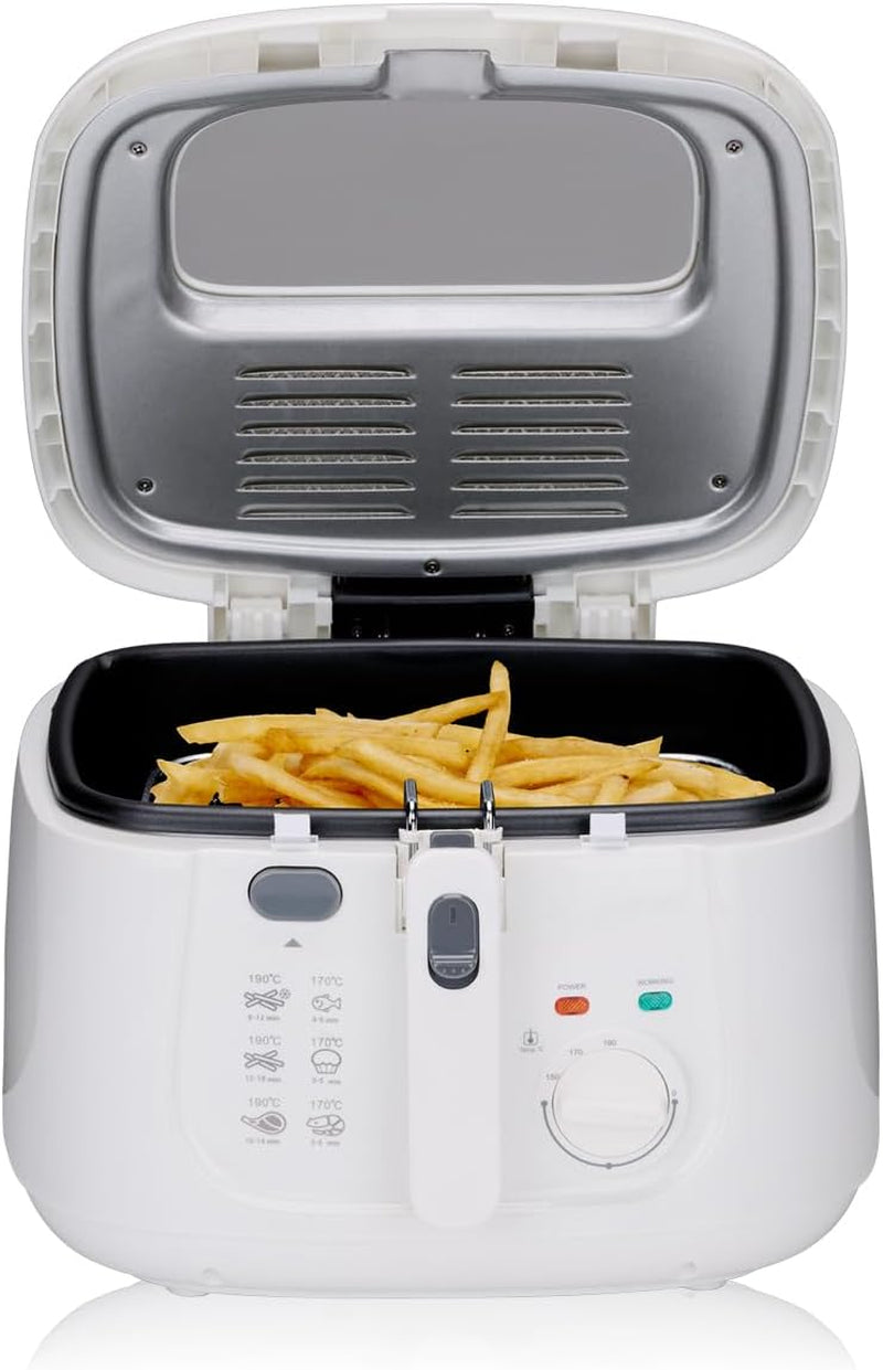 Alpina Fritteuse 2,5 l DF-165, 1800 W – einstellbare Temperatur bis zu 190 °C. Geräte Naty Shop Standardtitel