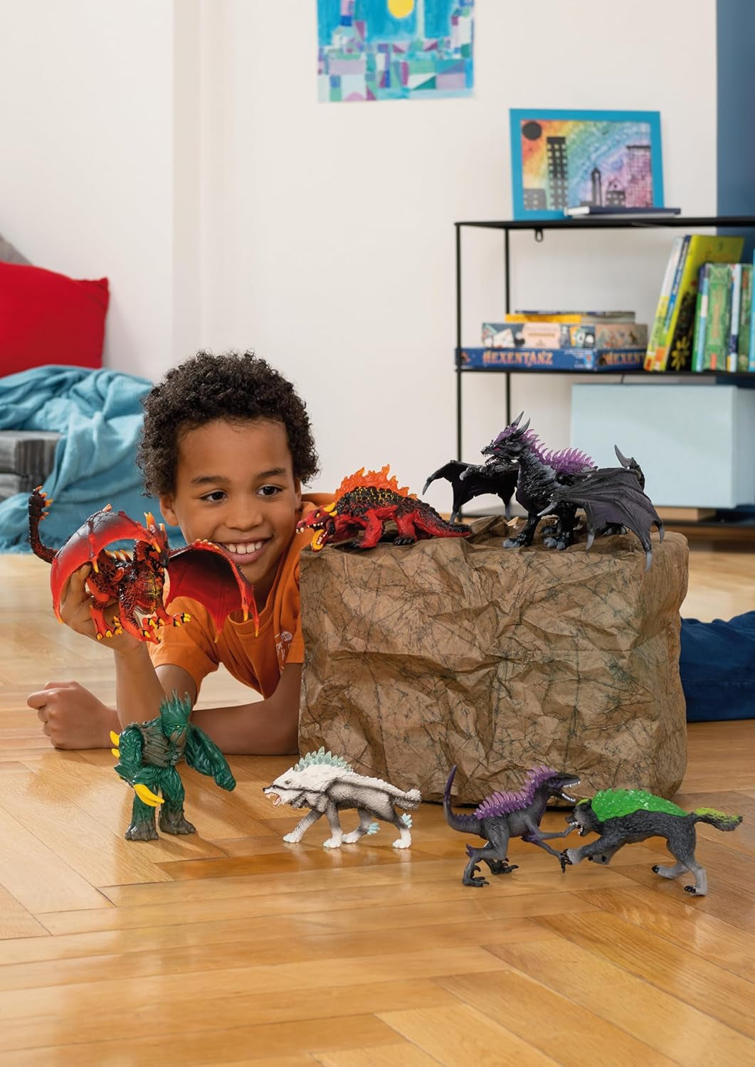 Schleich ELDRADOR KREATUREN | Dschungellineal 70151 | ELDRADOR Schleich Monster Spielfigur mit drehbarem Kopf und beweglichen Armen | Tolles Geschenk für Kinder | Ab 7 Jahren | 14 x 7 x 114 cm Actionfiguren Naty Shop