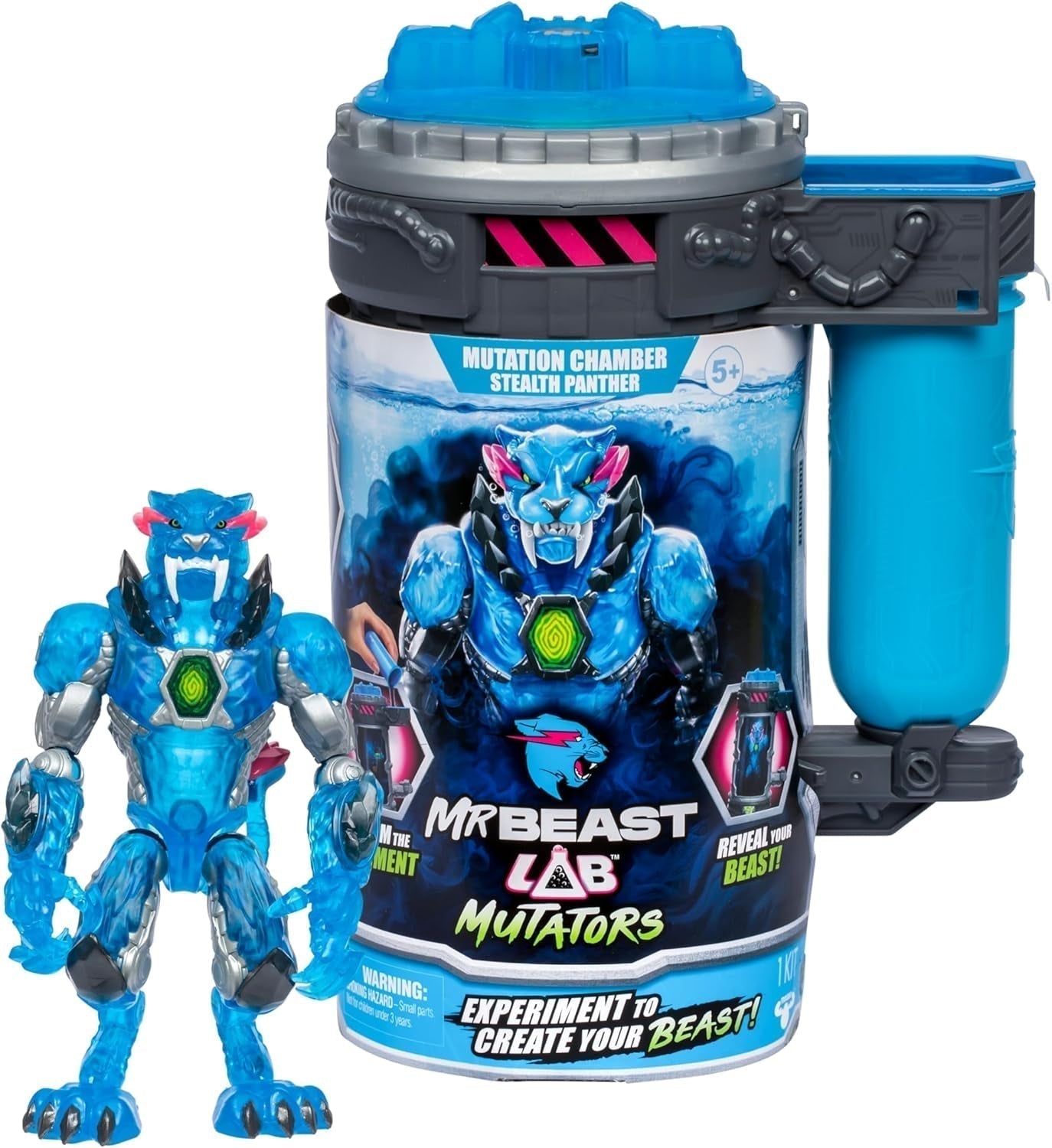 Umzugsunternehmen; Bewegen Sie das ultimative Biest. Erleben und erschaffen Sie die Actionfigur Stealth Panther von Mrbeast. 3 zum Sammeln, Iconic Panther, Stealth Panther, Metallic Panther Actionfiguren Naty Shop Stealth Panther