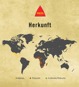 Delta Cafés - Kaffeebohnen Gold - 2 Pakete à 1 kg - Intensität 12 - Vollmundige Arabica-Röstkaffeebohnenmischung - Sehr aromatisch mit Noten von Honig und Reifen Früchten