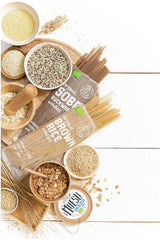 DIET-FOOD Bio Buchweizen Soba Nudeln Lebensmittel Pasta Vegane Glutenfreie Lactosefrei Sojafrei Nudeln für Vegetarier und Veganer 250 Gramm