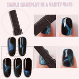 14 Stück Nail Art Werkzeug Magnetstift DIY Magic 3D Magnet Stick Set Verwendung mit Cat Eye Gel Pulver Oder Nagelack - Magnetic Stift Katze Eye Pen Für Ideale Katzenaugen Magische Wirkung