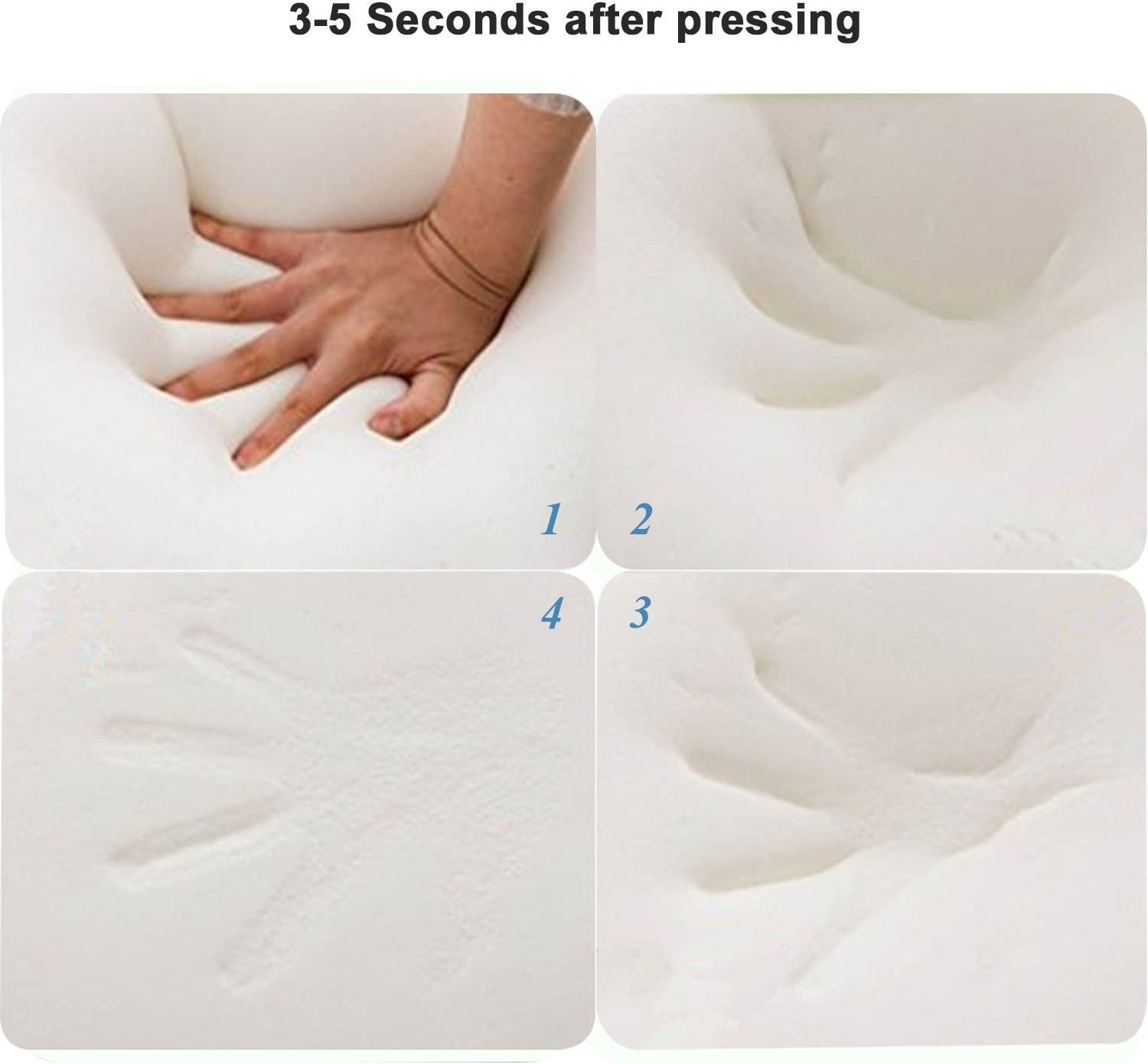 Memory-Schaum-Kissen, Nackenstützkissen, ergonomisches Nackenkissen für verschiedene Schlafpositionen mit abnehmbarem Bezug, orthopädische Halskissen von Naty Shop