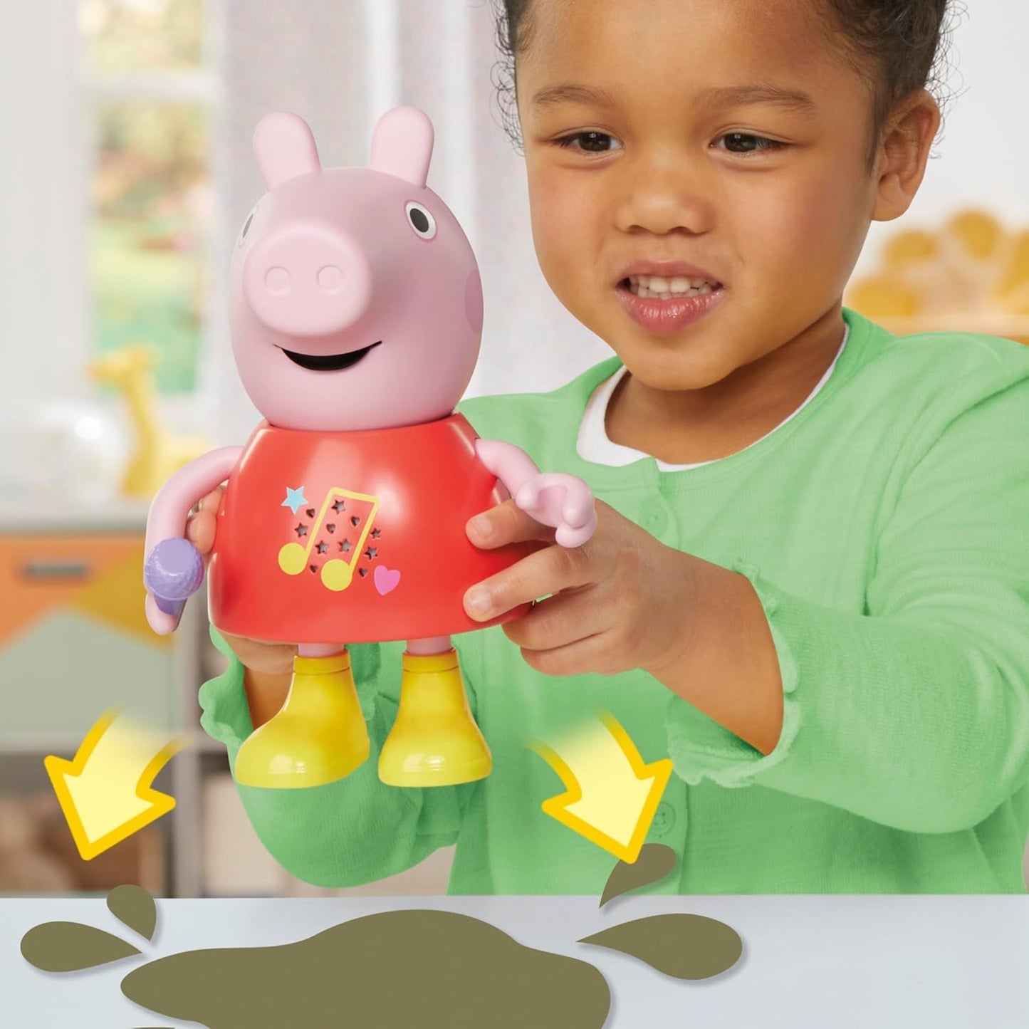 Peppa Pig Puppe, sprechend und singend, rosa, 20 cm