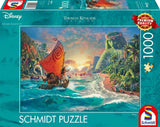 Schmidt Spiele 58030 Thomas Kinkade, Disney, Moana, Moana, Puzzle 1000 Teile, normal, schwarz, weiß Puzzle Naty Shop Thomas Kinkade