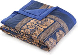 BASSETTI karierte Baumwolle TORCELLO Farbe DUNKELBLAU B1 Größe 135X190 Bettdecken und Steppdecken Naty Shop