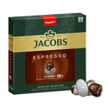 Jacobs Kaffeekapseln Espresso Intenso, Intensität 10/12, 10 x 20 Getränke, Nespresso* kompatible Kaffeekapseln, 200 Kapseln