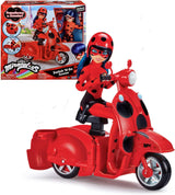 Bandai – Miraculous Ladybug – Miraculous Switch’n Go Scooter + 26 cm große Gelenkpuppe Ladybug Lucky Charm – P50668