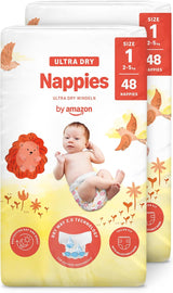 Amazon Ultra Dry Windeln, Größe 3 (4–9 kg) – Monatsbox, Weiß, 172 Stück (2 Packungen à 86 Stück) (ehemals Mama Bear, identisches Produkt)