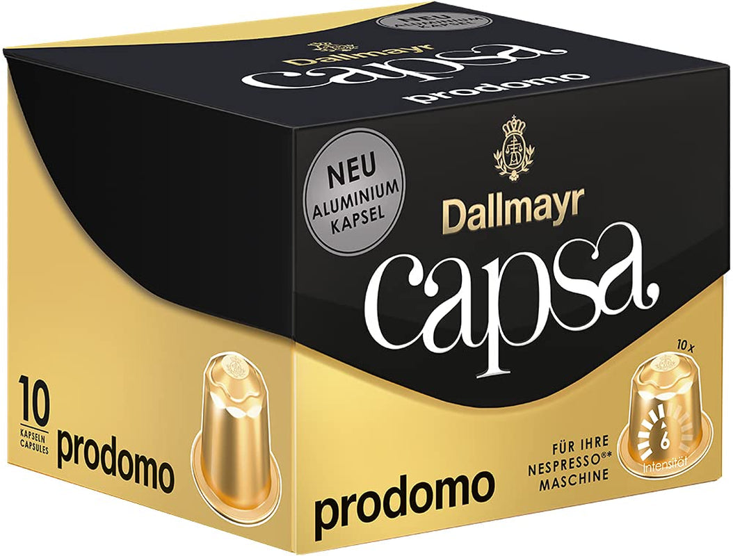 Capsa Lungo Belluno XXL, 39 Nespresso-kompatible Kapseln, 1er Pack (1 x 218 g) & Capsa prodomo, 56g