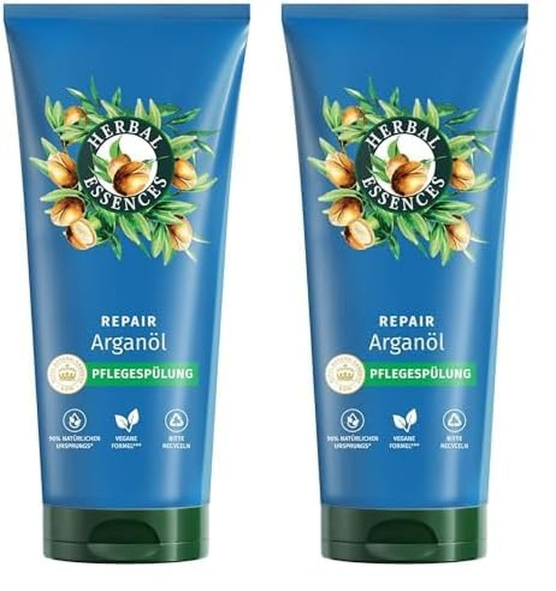 Herbal Essences Haarreparaturmaske mit Arganöl 300 ml. Von geschädigtem Haar bis hin zu glatterem und glänzenderem Haar. Intensivpflege. Mit Inhaltsstoffen natürlichen Ursprungs. Vegan Naty Shop Haarmaske 250 ml (2er Pack) Ausspülen