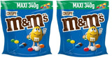 M&M'S Crispy, Chocolate Crispy Lentils and Crispy Center, Schokolade, 1 Packung (1 x 340 g) (2er-Pack)