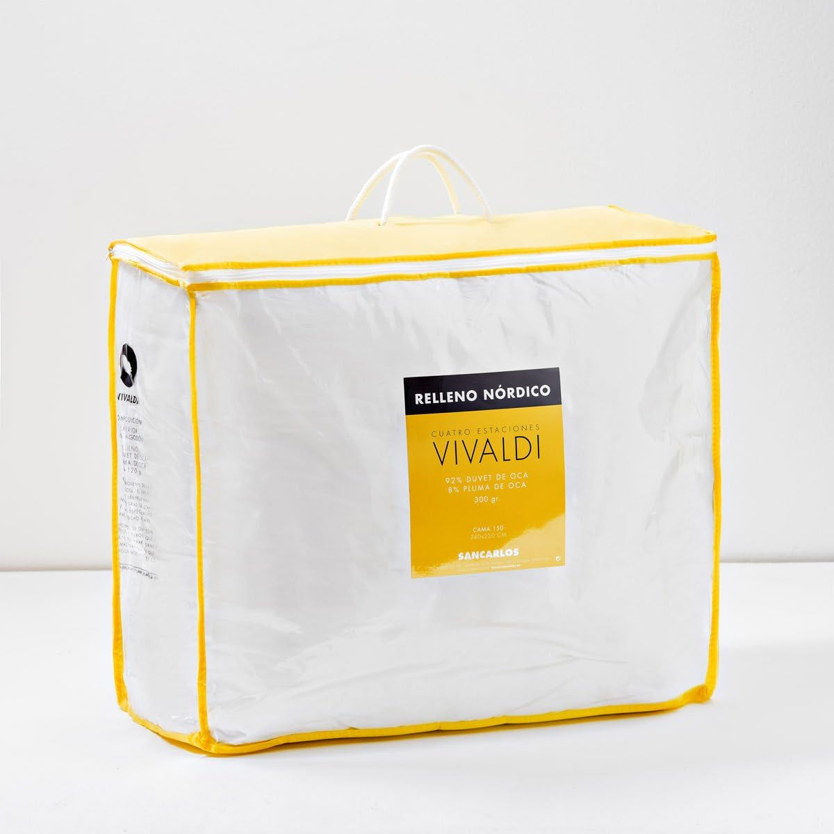 Sancarlos Vivaldi Eiderdaunen, Baumwolle, weiß, Cama 105-180 x 220 cm Bettdecken und Steppdecken Naty Shop