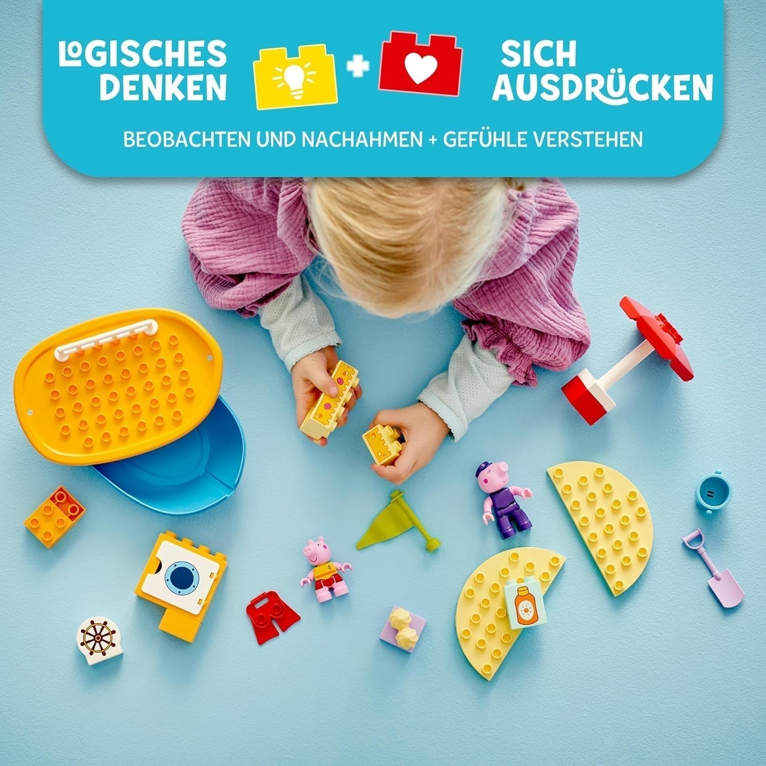 LEGO DUPLO Peppas Bootsfahrt: Spielzeugboot-Spielset zum Bauen und Umbauen mit 2 Figuren, kreatives Spielzeug, Geschenkidee für 2-Jährige, Jungen und Mädchen 10432 Bausets Besuchen Sie den LEGO-Store