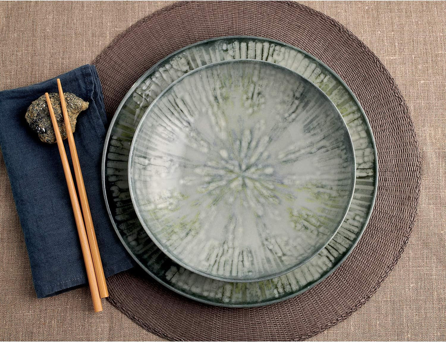 Fusion Grey Porzellan-Geschirrset 67351GA2, 12-teilig
