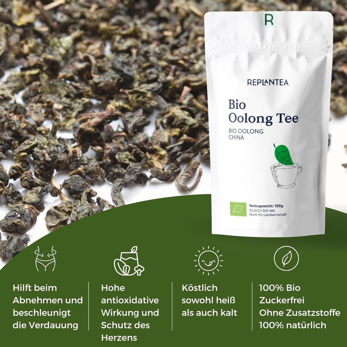 Bio Oolong Tee 100 G (50 Tassen) | Tie Guan Yin Oolong Tee REPLANT