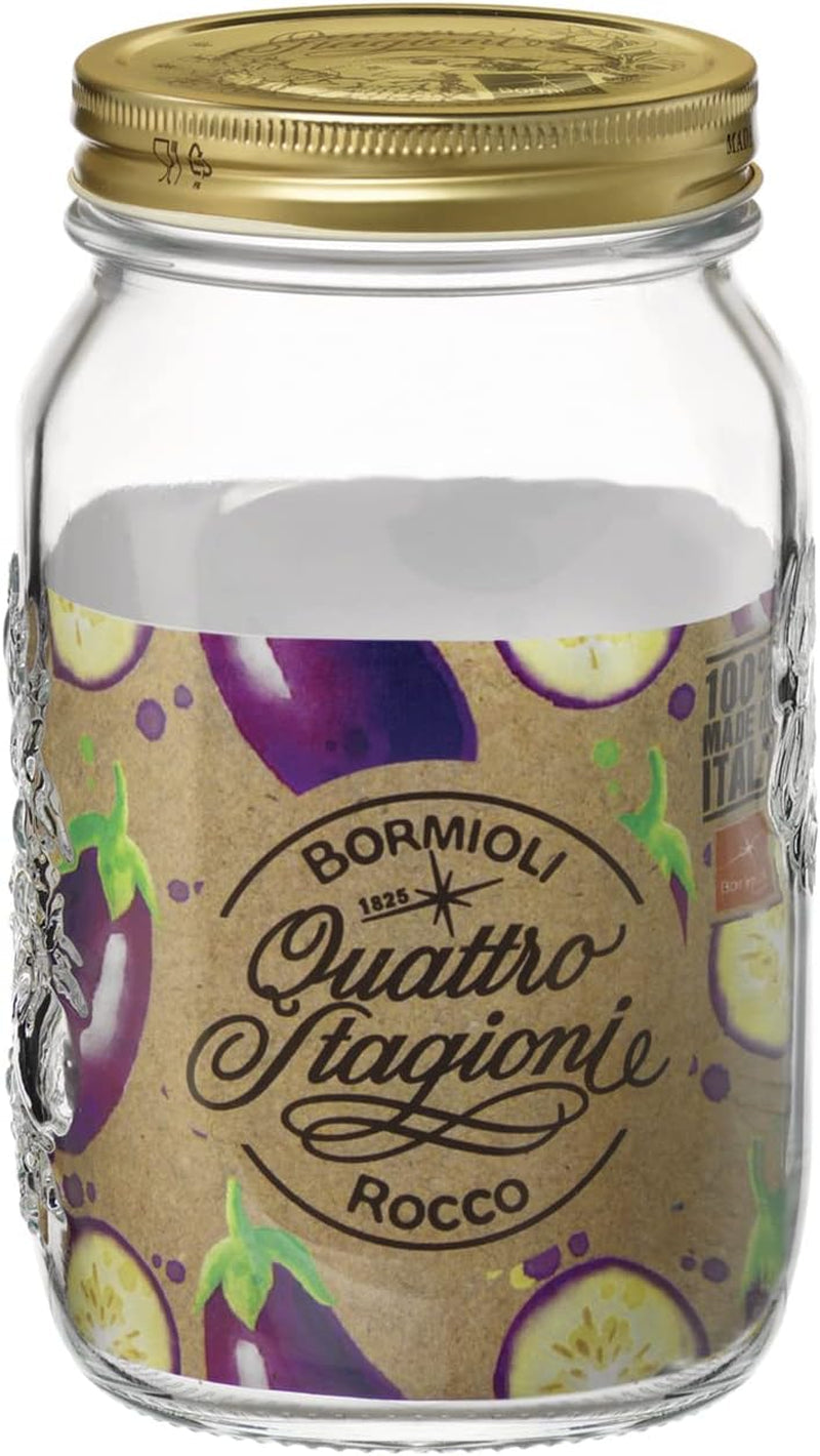 Bormioli QUATTRO STAGIONI Vorratsglas 1 Liter (2er Pack) Frischhaltedosen Naty Shop