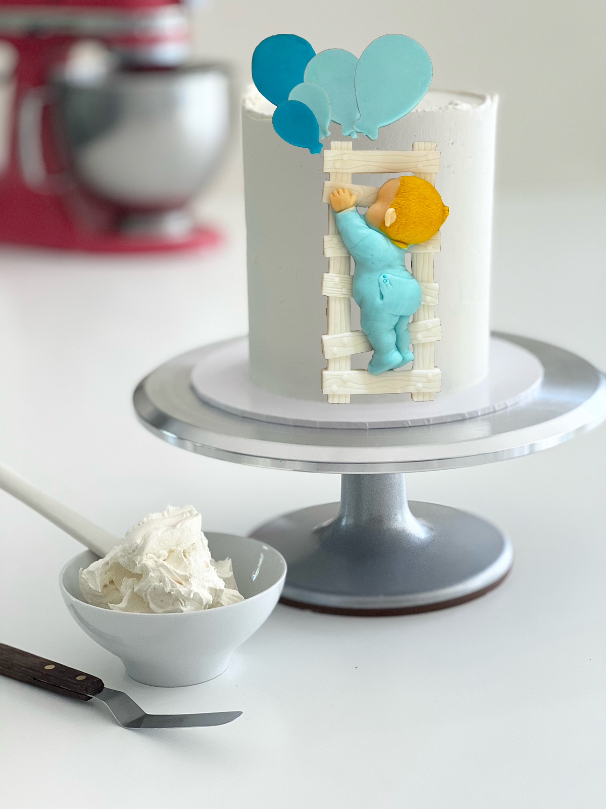 Set mit 6 essbaren Zuckerdekorationen, Fericire Zuckerpastendekorationen Naty Shop