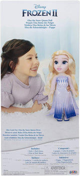 Disney Frozen 2 ELSA, die Schneekönigin-Puppe – 35 cm große, bewegliche Puppe im ikonischen Modekleid und langen, wallenden Haaren für zusätzlichen Spielspaß, für Mädchen ab 3 Jahren, 214894 Naty Shop Dolls