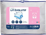 Bleu Câlin Steppdecke für Kinder, 140 x (150 + 50) cm, speziell für Kinderbetten, gehärtete Steppdecke, erweiterbar auf bis zu 140 x 200 cm, waschbar bei 95 °C, weiß. Steppdecken und Steppdecken, Naty Shop Unique, ausziehbare Decke für Kinderbetten – 140 x (150 + 50 cm).