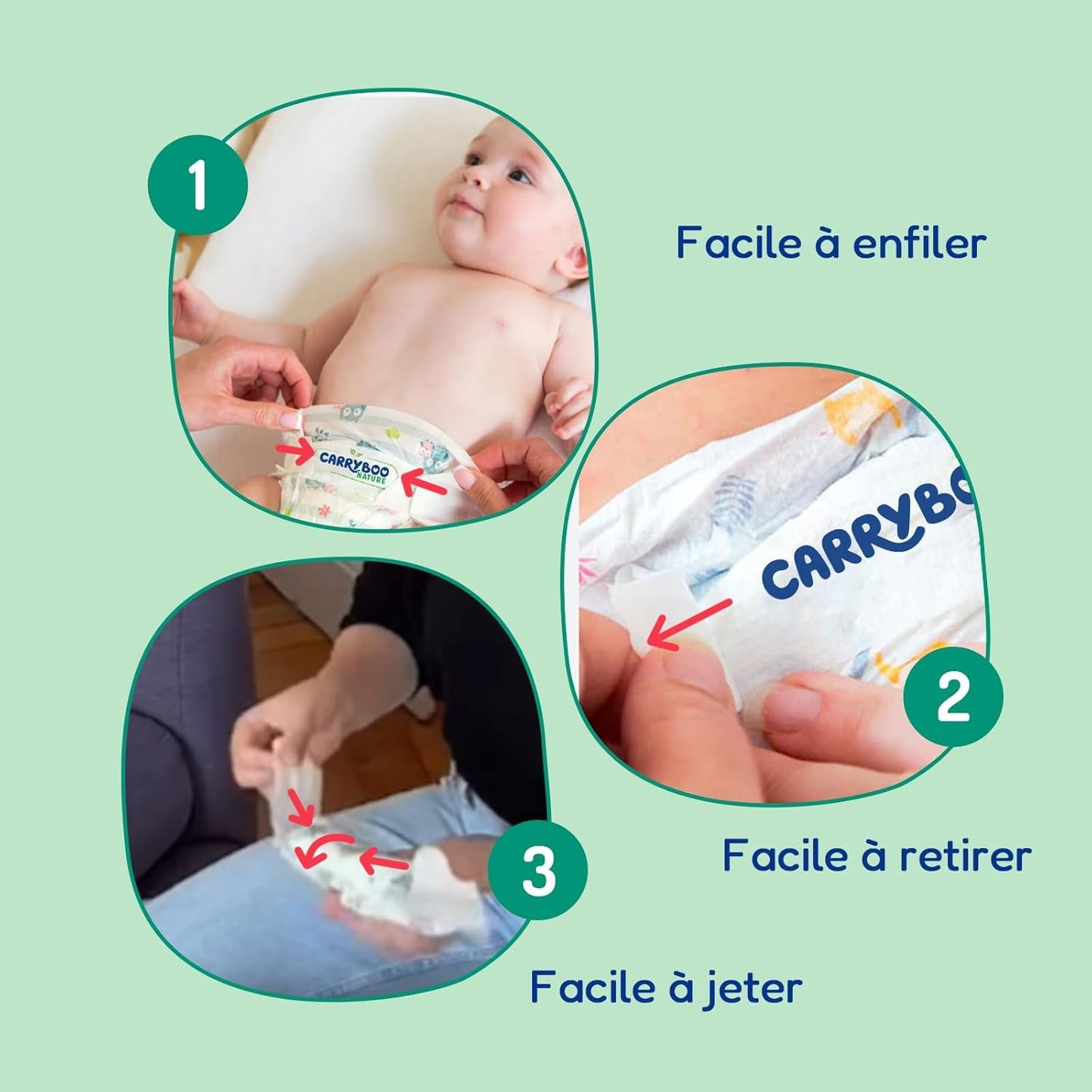 - Windelgröße 4+ 9-20 kg – Ökologische Babywaidern – natürliche Babypflege, hypoallergen, ohne Parfüm und auslaufsicher – Hermestellung in Frankreich – 126 Wegwerfwindeln – 1 Monat