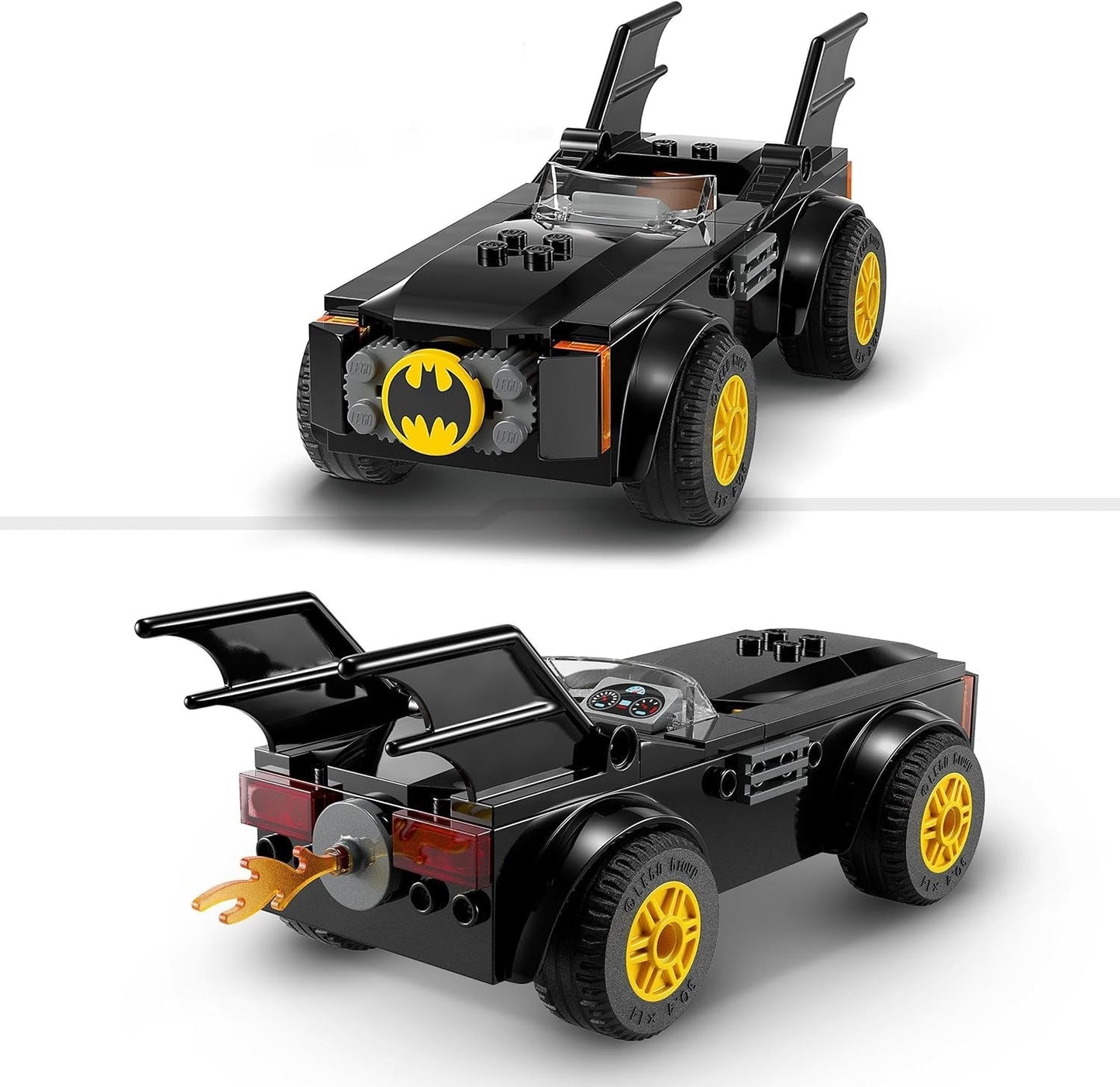 LEGO 76264 DC-Verfolgungsjagd im Batmobil: Batman Vs. Joker-Spielzeugauto-Set, Superhelden-Starterset mit 2 Minifiguren, Spielzeug für Kinder im Vorschulalter, Jungen, Mädchen ab 4 Jahren, Schnell zusammenzubauen. Bausätze. Besuchen Sie den LEGO-Store