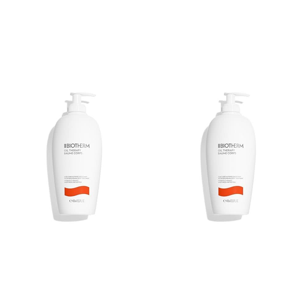 Biotherm Oil Therapy, spezielle Körperlotion für raue und trockene Haut, 400 ml Dusche und Bad Naty Shop Set 2 x 400 ml