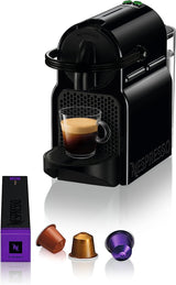 Nespresso Kapsel-Espressomaschine De'Longhi EN 80.B Inissia, Hochdruckpumpe und Energiesparfunktion, automatische Abschaltung nach 9 Minuten, Tassenvolumen für Espresso und Lungo, 0,7 l Wassertank, schwarz