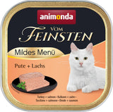 animonda vom Feinsten Mild Menü Milde Sorte (32 x 100g), getreidefreies, zuckerfreies Nassfutter für Katzen, leicht verdauliches Futter mit Putenfleisch