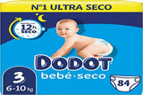 Bebé-Seco Windeln, Größe 3, 6 kg – 10 kg, 84 Windeln, Trocknung bis zu 12 Stunden