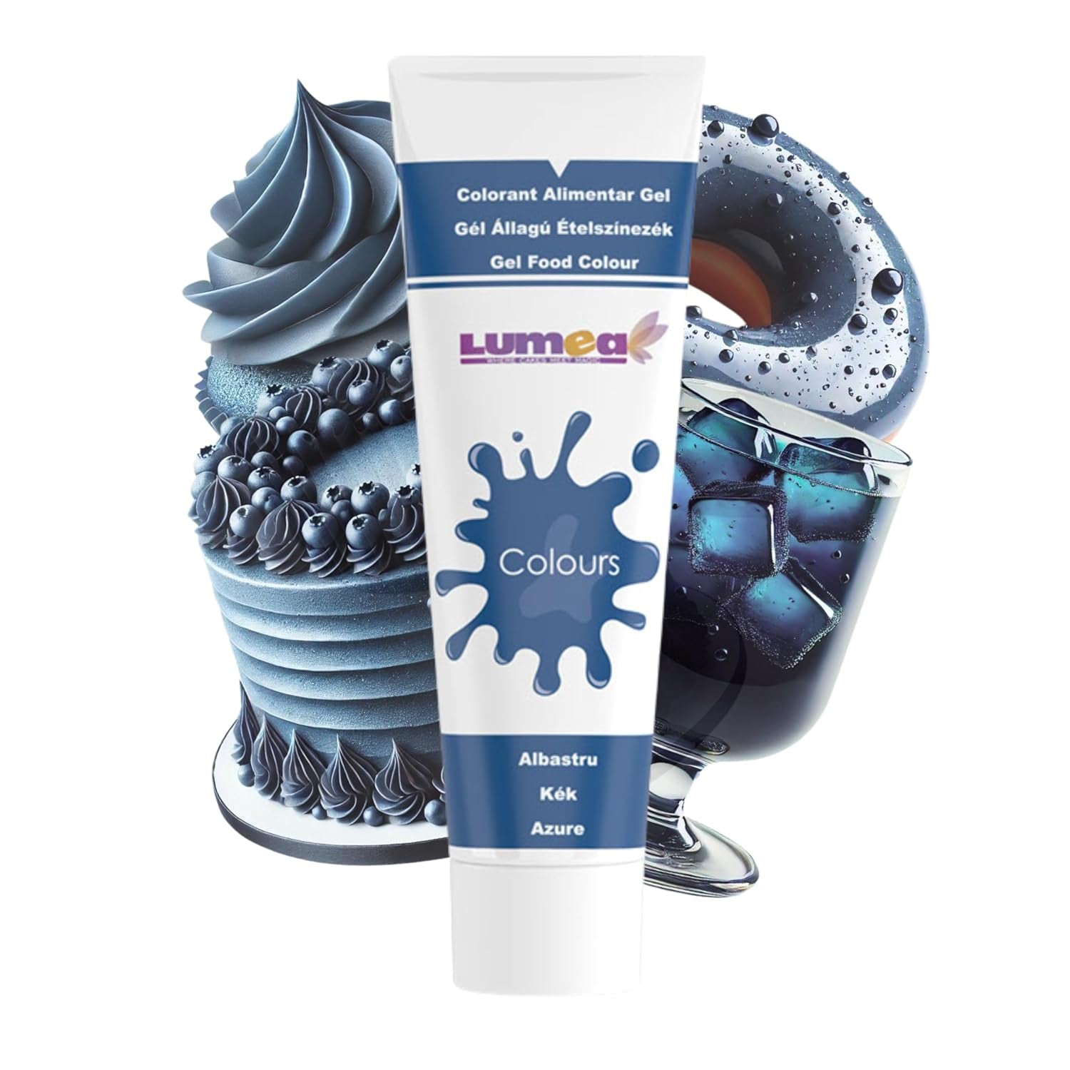 Dekozauber 24 rote Lebensmittelfarbe, Gel, 30 g, vegan, zuckerfrei, hochkonzentriert, rote Lebensmittelfarbe für Fondant, Buttercreme, Getränke und mehr