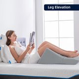 Lesekissen für Bett und Sofa – Memory-Schaum-Federkissen – ergonomisches Rückenlehnenkissen – perfekt zur Unterstützung Ihres Rückens beim Entspannen, Spielen, Lesen oder Fernsehen – breit