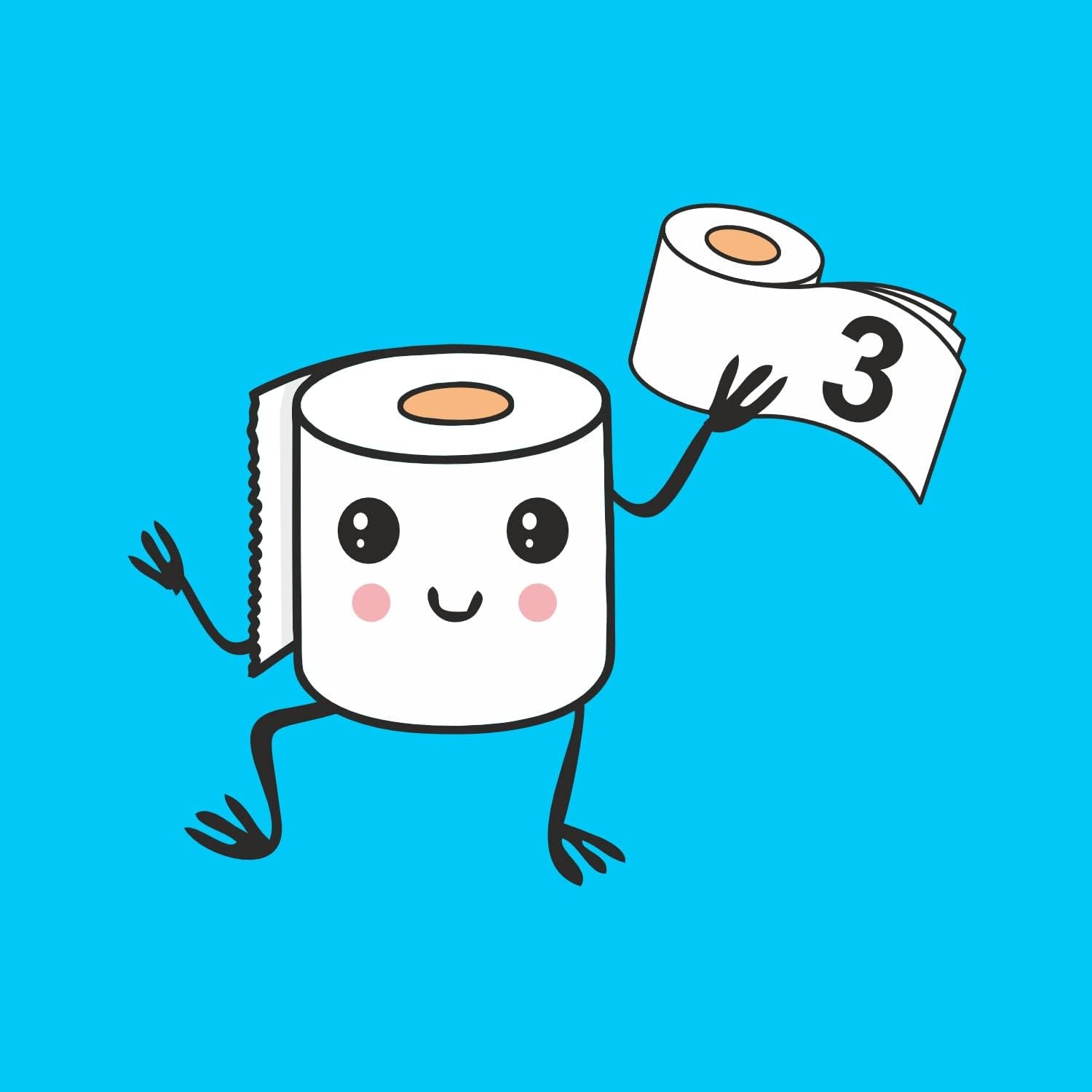 Renova Skincare Toilettenpapier, 3 Schichten, weiß, 24 Rollen